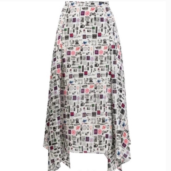 Paul Smith Assymetrical Graphic Skirt - Picture 1 of 4